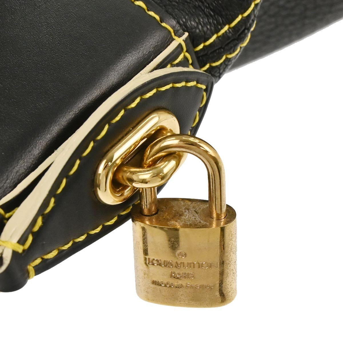 Louis Vuitton Suhali Lockit Leather Black Leather Handbag (Pre-Owned)
