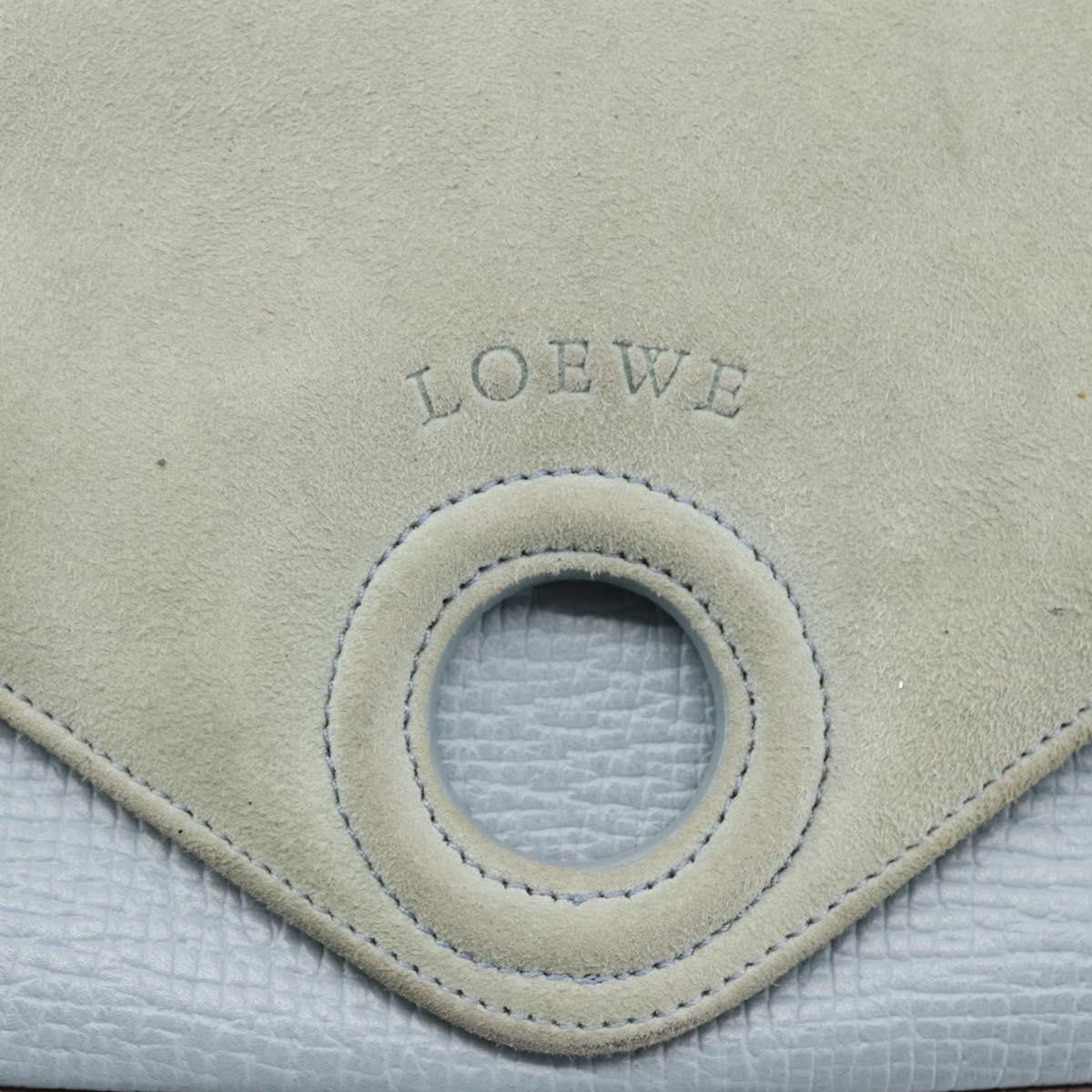 Loewe Vintage Leather Blue Leather Handbag (Pre-Owned)