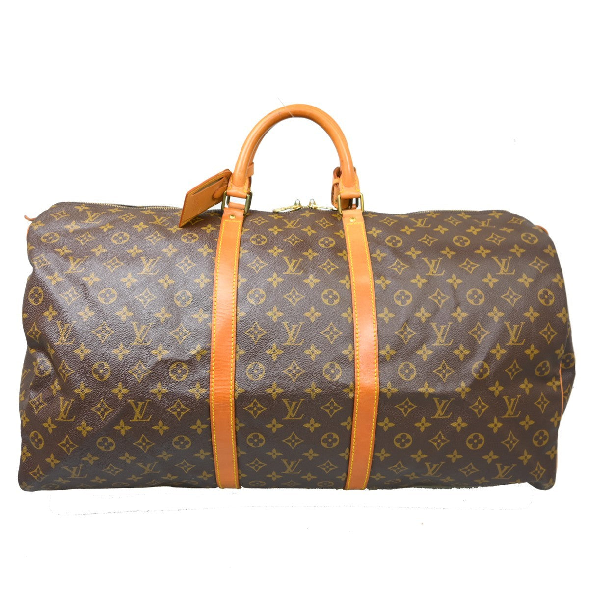 Louis Vuitton Keepall Monogram Brown Canvas Travel Bag Bag (Pre-Owned)