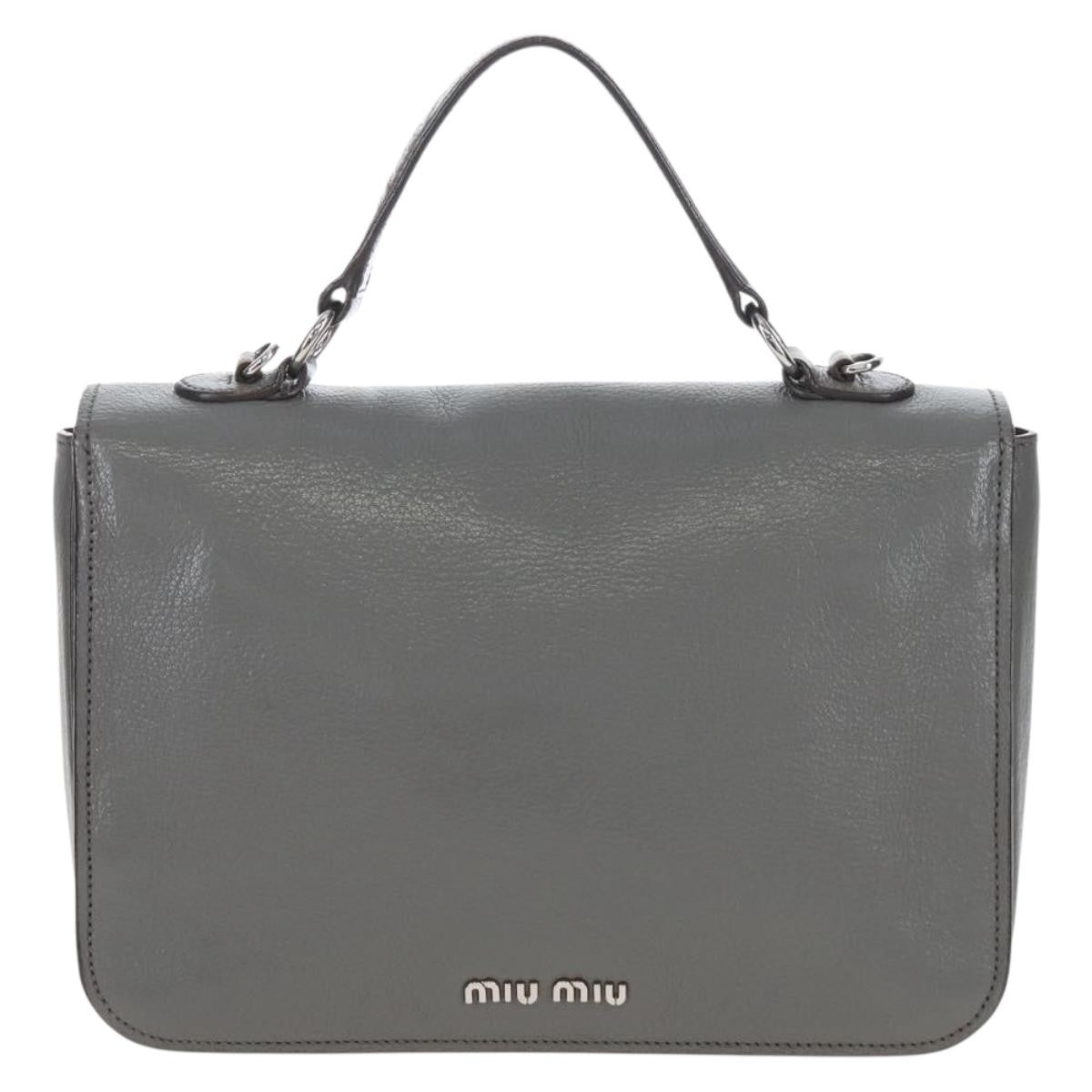 Miu Miu Beau Top Handle Leather Multicolour Leather Handbag (Pre-Owned)