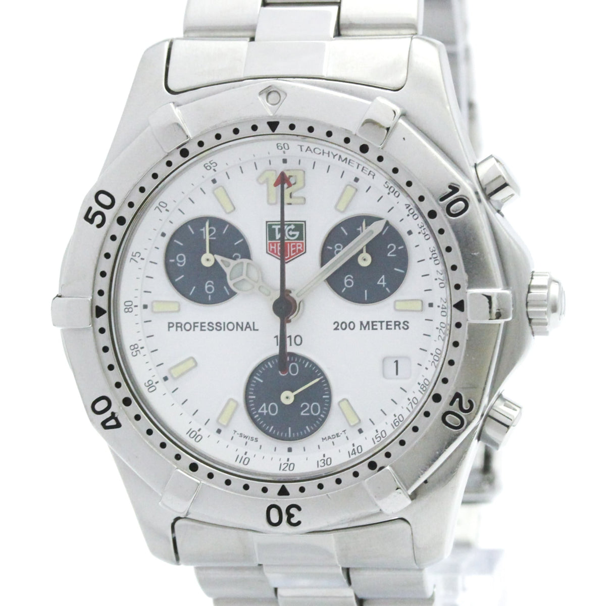 Tag Heuer Professional 200M Chronograph Quartz Stainless Steel Watch (Pre-Owned)