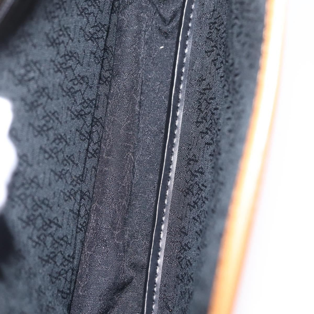 Saint Laurent Vintage Shoulder Bag Leather Black Leather Shoulder Bag Bag (Pre-Owned)