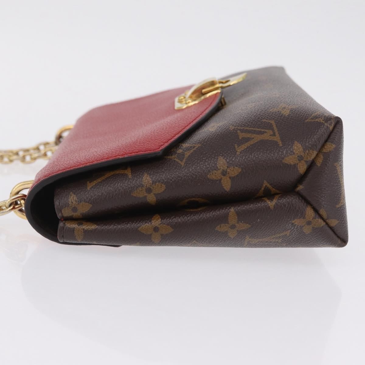 Louis Vuitton Saint Placide Monogram Canvas And Leather Brown Canvas Handbag (Pre-Owned)