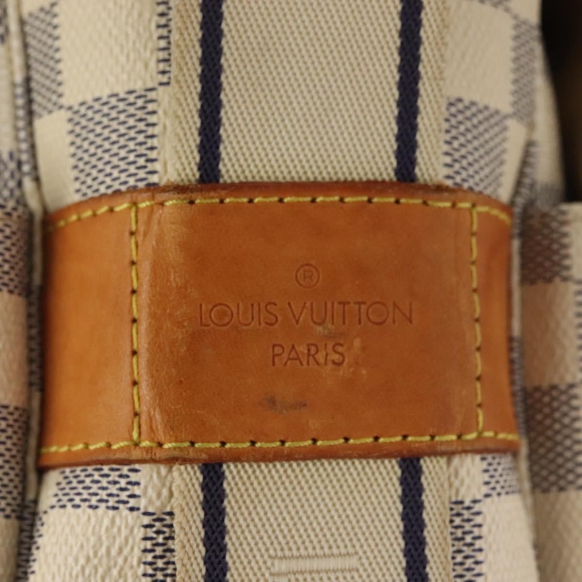 Louis Vuitton Naviglio Damier Ebene White Canvas Shoulder Bag Bag (Pre-Owned)