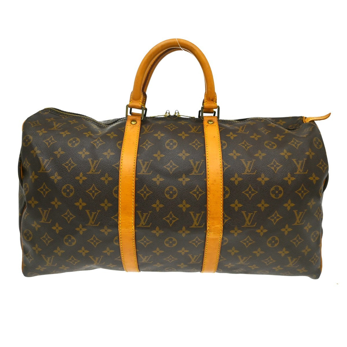 Louis Vuitton Keepall Monogram Brown Canvas Travel Bag Bag (Pre-Owned)