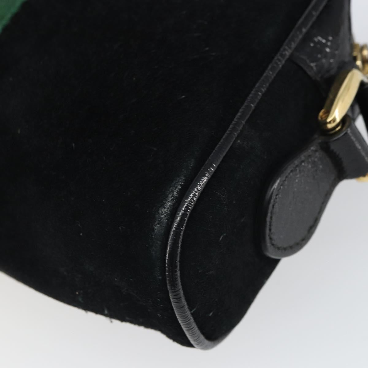 Gucci Ophidia Suede Black Suede Shoulder Bag Bag (Pre-Owned)