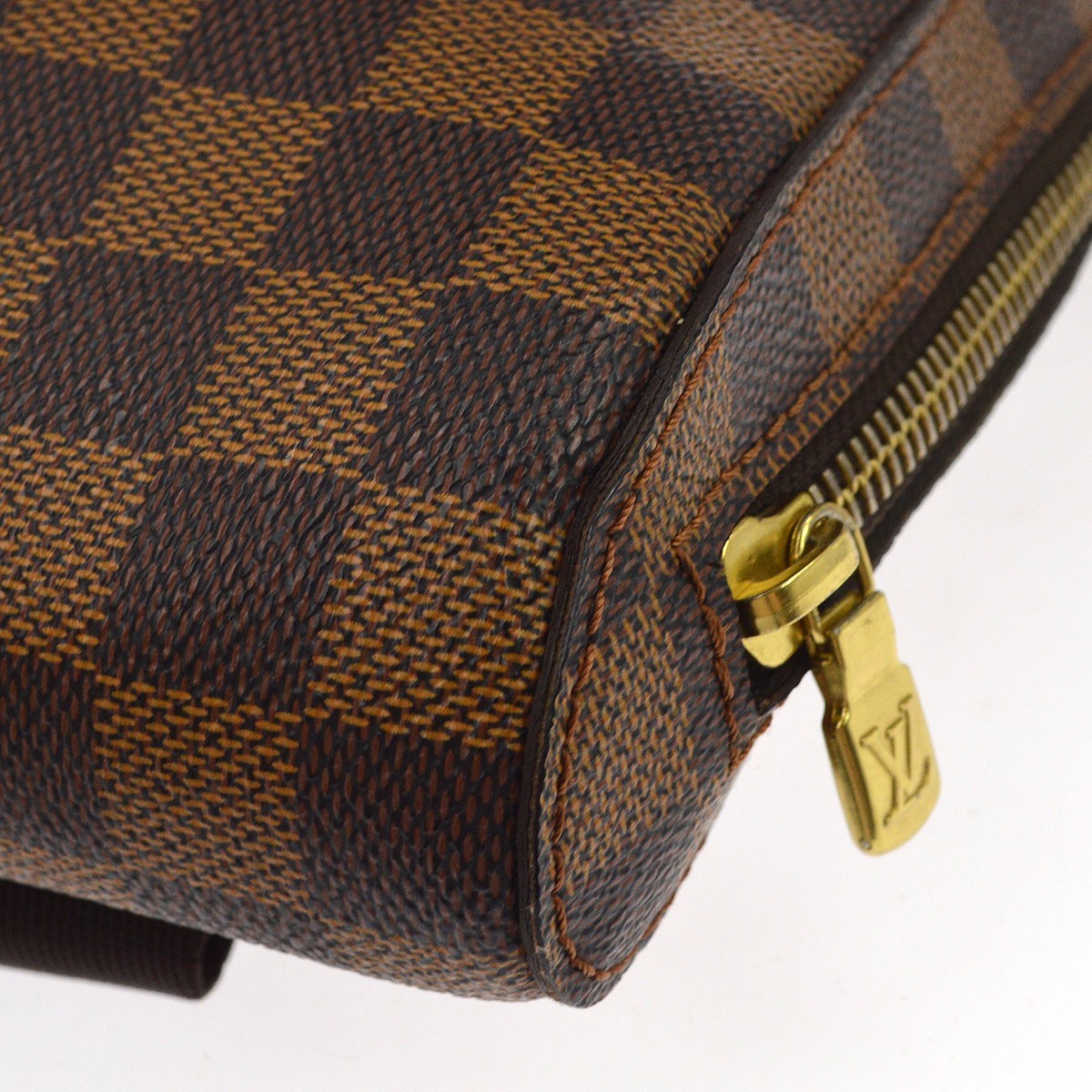Louis Vuitton Geronimos Waist Damier Brown Canvas Shoulder Bag Bag (Pre-Owned)