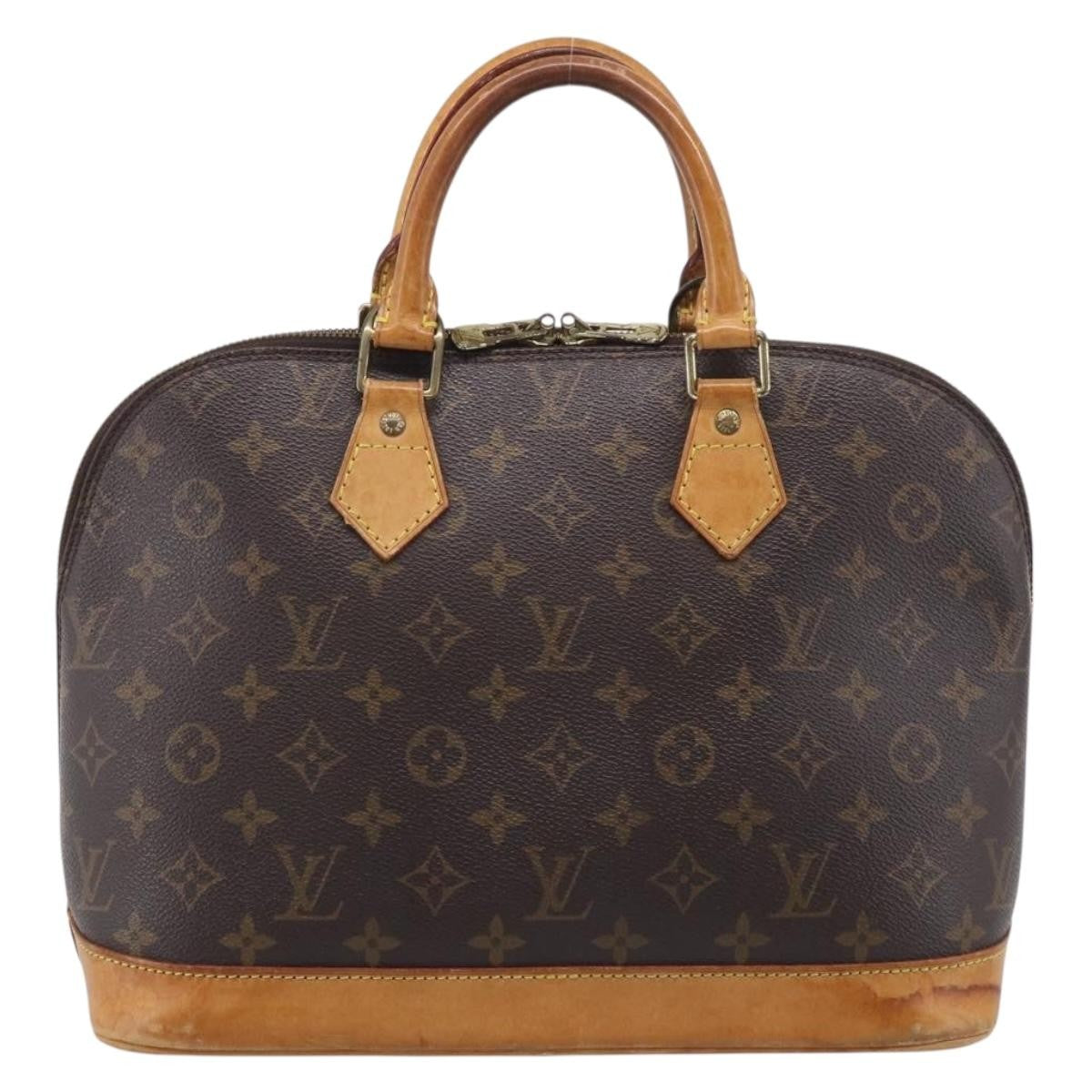 Louis Vuitton Alma Monogram Canvas Brown Canvas Handbag (Pre-Owned)