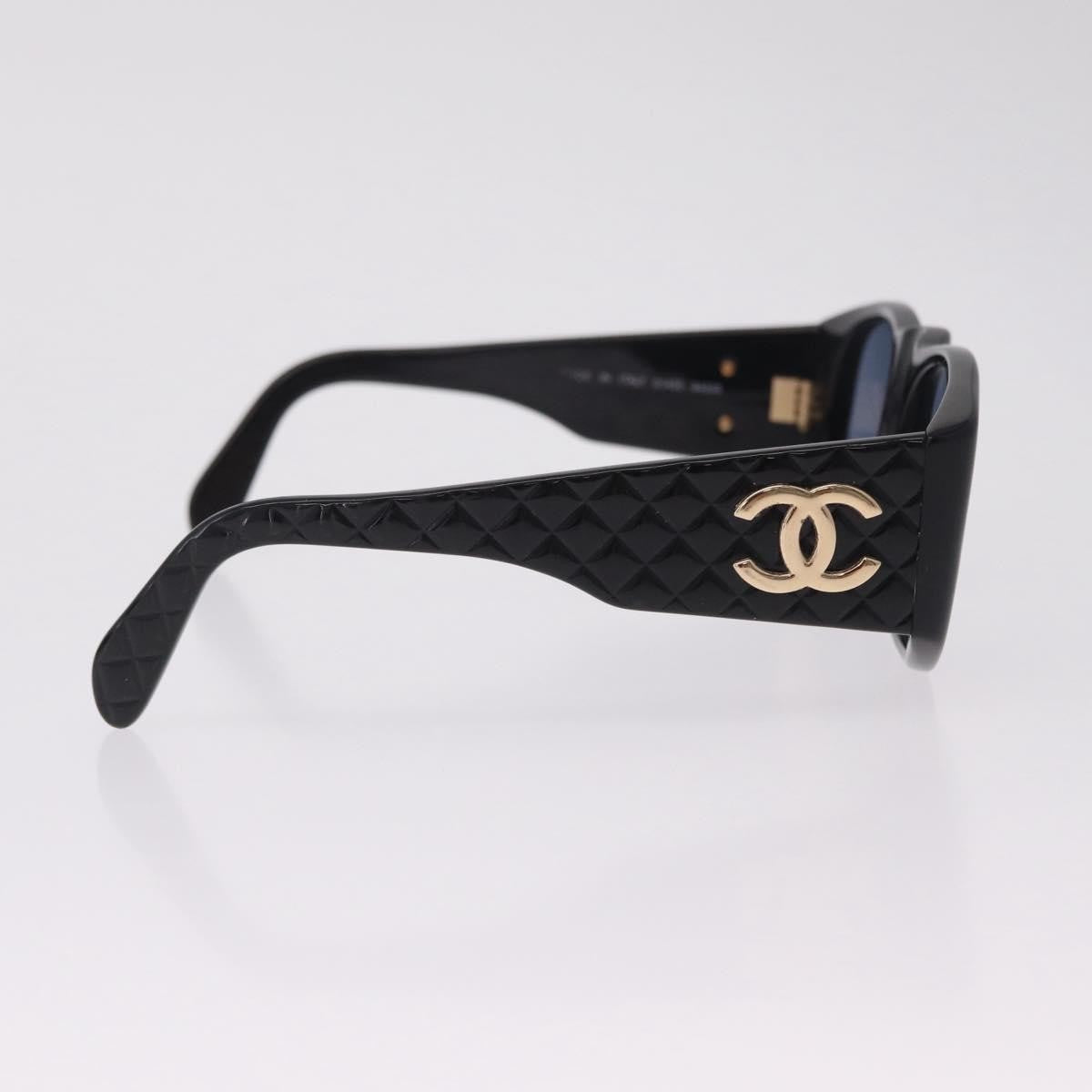 Chanel Cc Logo Matelasse Sunglasses Eye Wear Plastic Black Plastic Sunglasse Accessory (Pre-Owned)