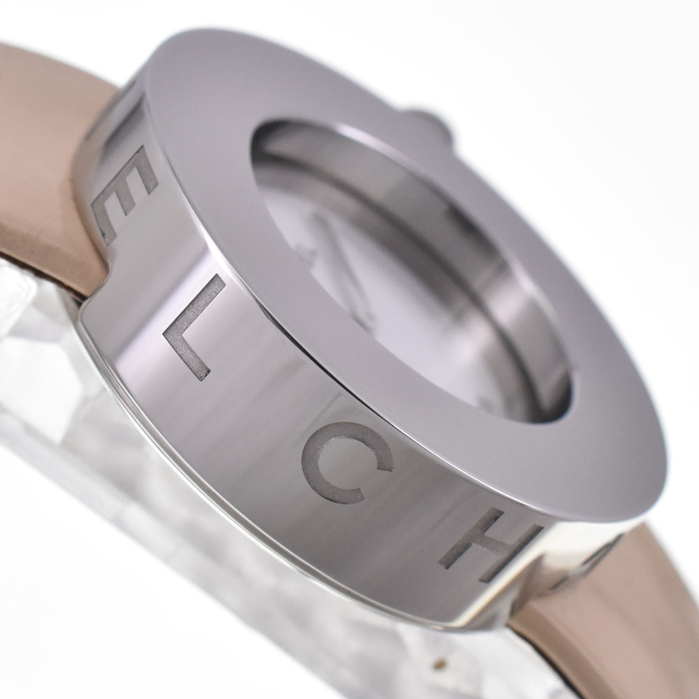 Chanel La Ronde Quartz Stainless Steel And Patent Watch (Pre-Owned)