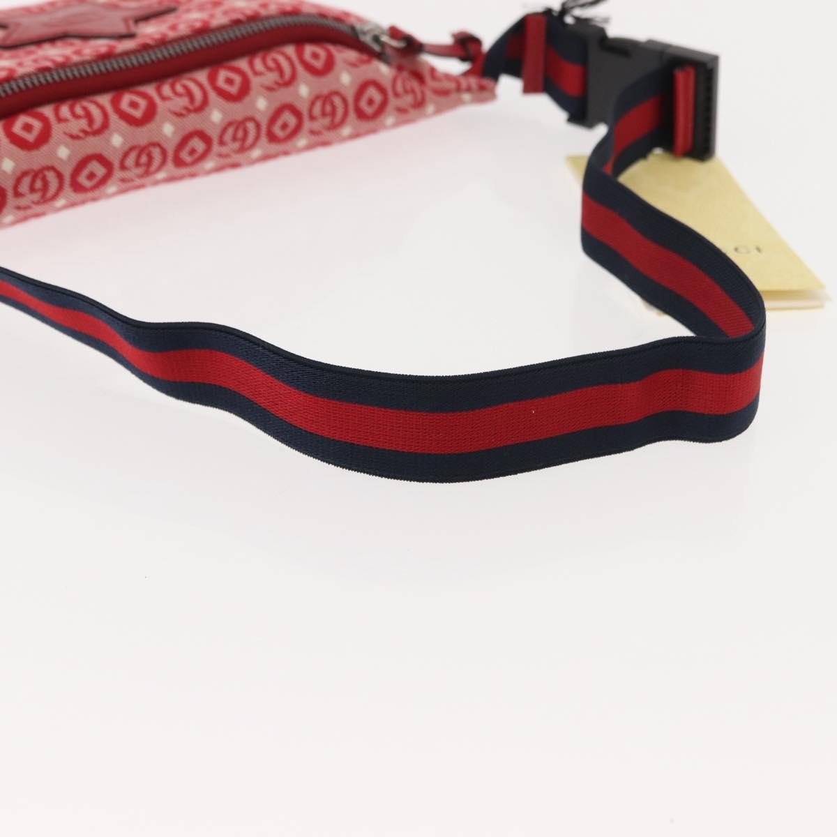 Gucci Children's Belt Gg Coated Canvas Red Canvas Handbag (Pre-Owned)