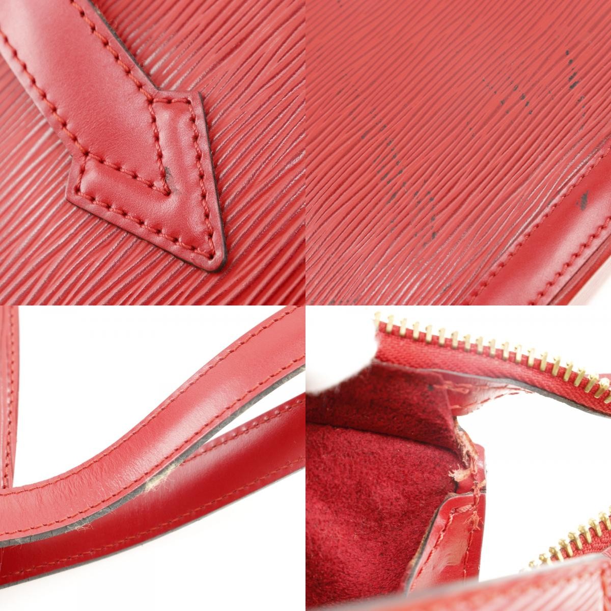 Louis Vuitton Saint Jacques Epi Leather Red Leather Shoulder Bag Bag (Pre-Owned)