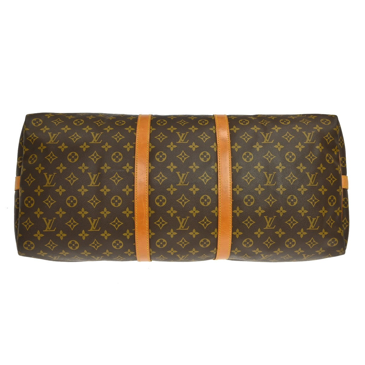 Louis Vuitton Keepall Bandouliere Monogram Canvas Brown Canvas Travel Bag Bag (Pre-Owned)
