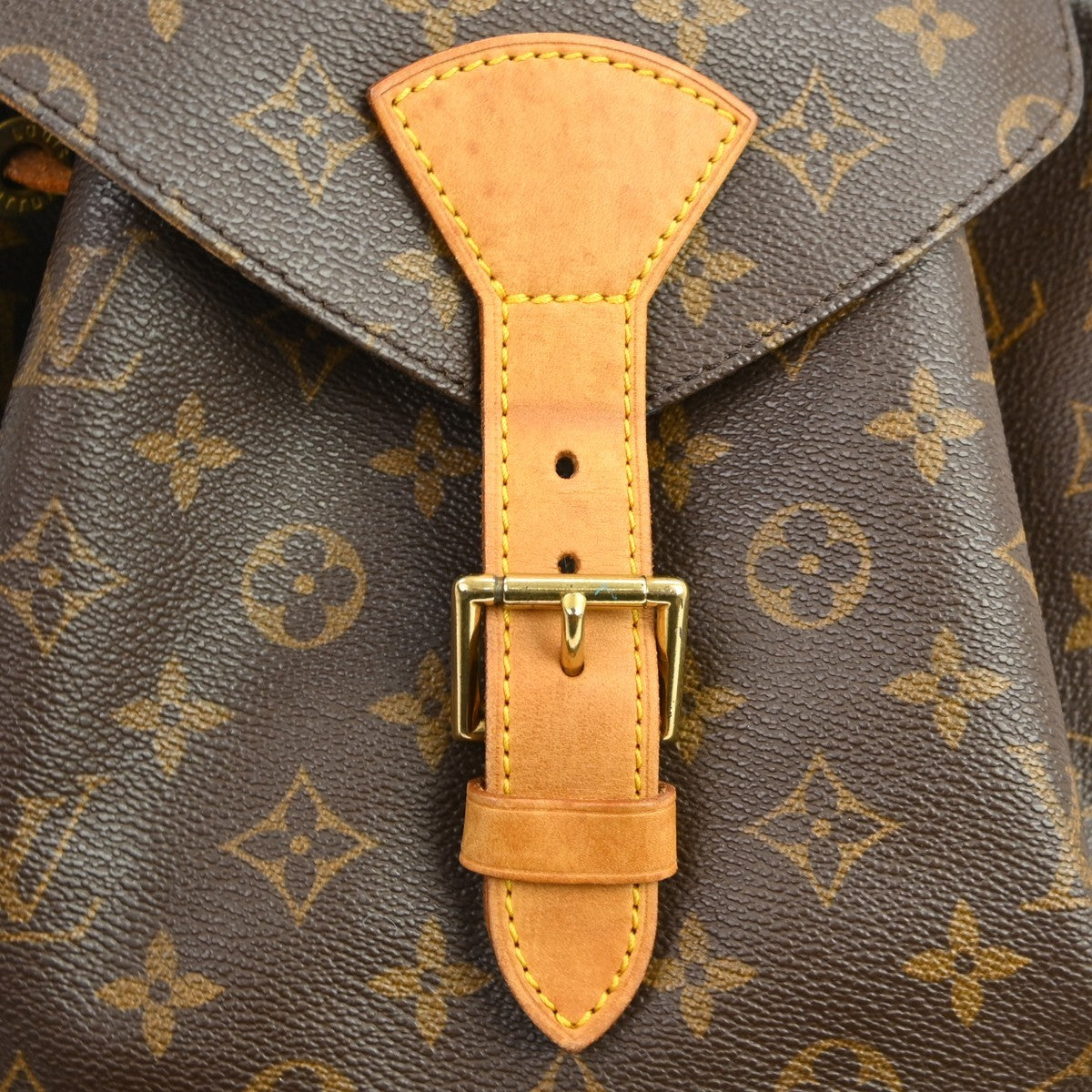 Louis Vuitton Vintage Montsouris Monogram Canvas Brown Canvas Backpack Bag (Pre-Owned)