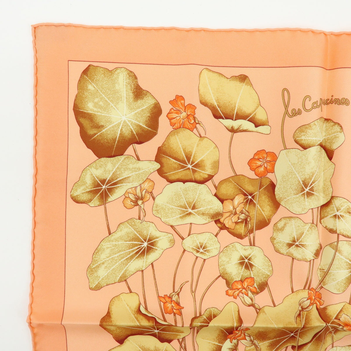 Hermes Carré 45 Les Capucines 100% Silk Multicolour Silk Scarve & Shawl Accessory (Pre-Owned)