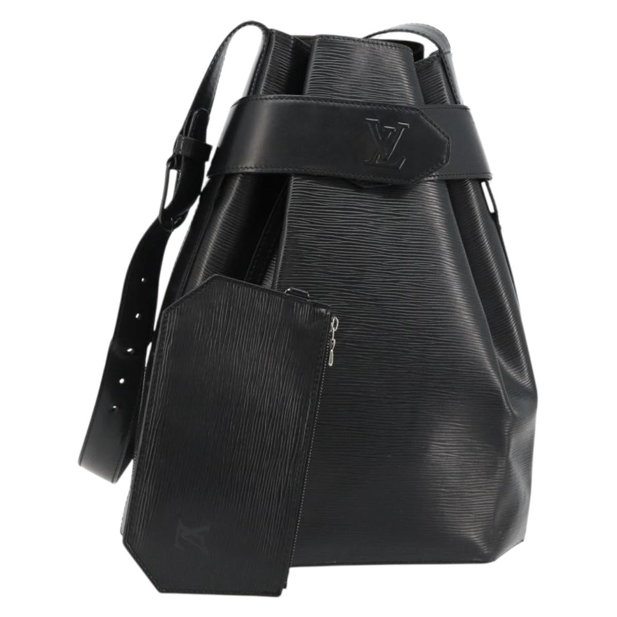 Louis Vuitton Vintage Sac D'epaule Epi Leather Black Leather Handbag (Pre-Owned)