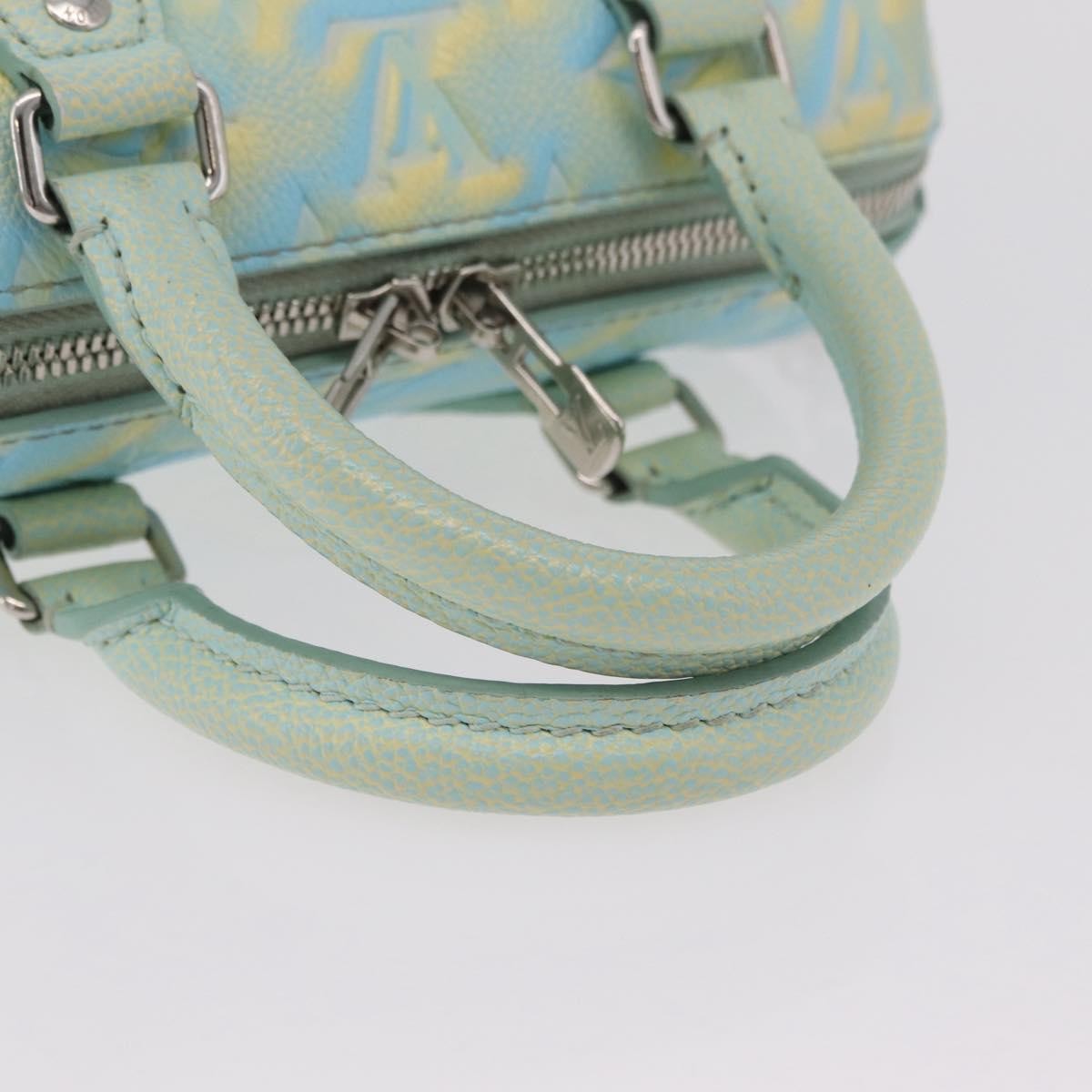 Louis Vuitton Speedy Bandouliere Stardust Monogram Empreinte Leather Green Leather Handbag (Pre-Owned)