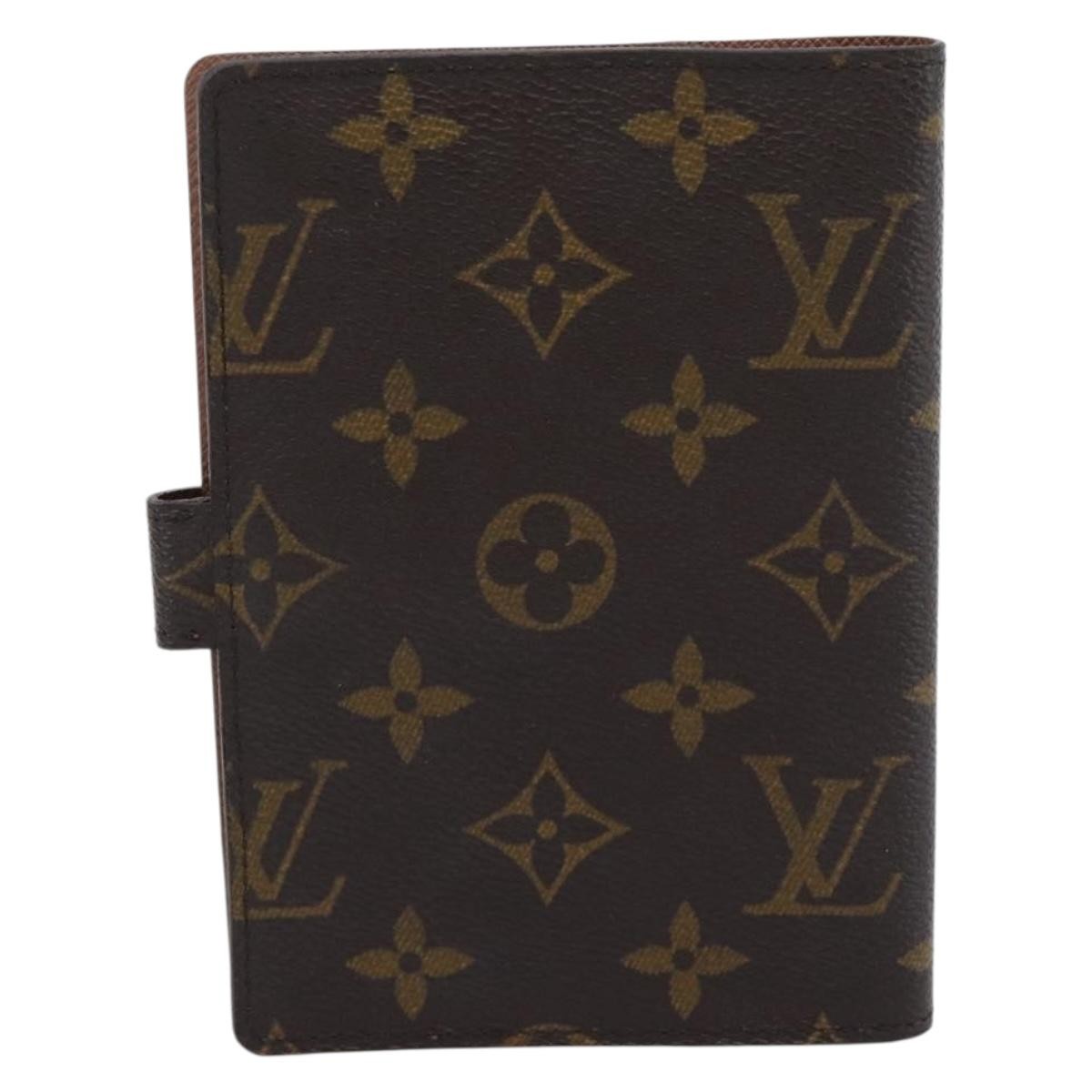 Louis Vuitton Agenda Cover Monogram Canvas Brown Canvas Wallets Accessory (Pre-Owned)