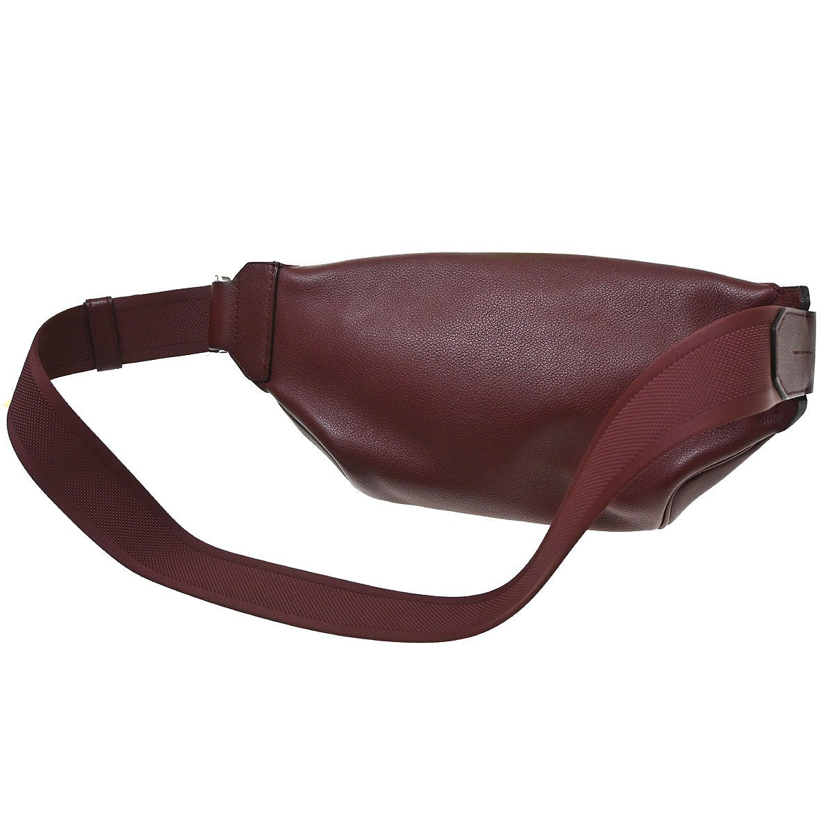 Hermes Cityslide Belt Evercolor Burgundy Leather Clutche & Pouche Bag (Pre-Owned)