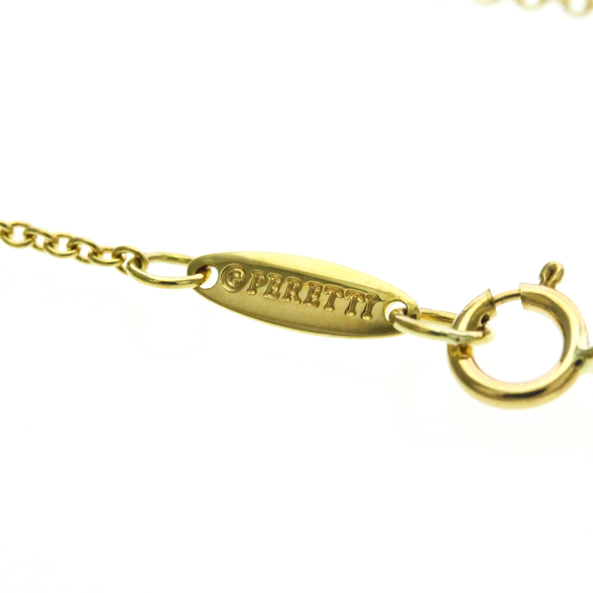 Tiffany & Co. Elsa Peretti Open Heart Pendant 18K Yellow Gold Gold Yellow_Gold Necklace Jewelry (Pre-Owned)