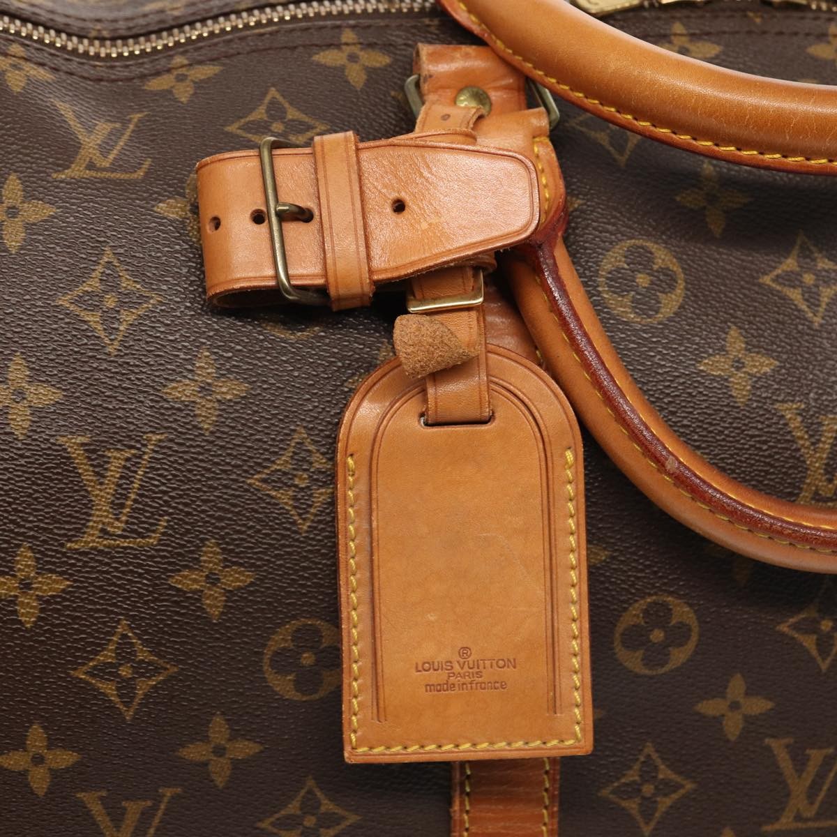 Louis Vuitton Keepall Monogram Canvas Brown Canvas Travel Bag Bag (Pre-Owned)
