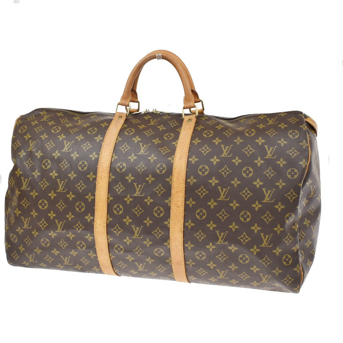 Louis Vuitton Keepall Monogram Canvas Brown Canvas Travel Bag Bag (Pre-Owned)