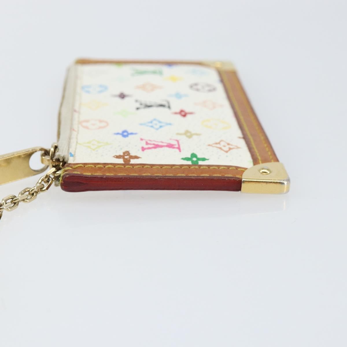 Louis Vuitton Pochette Clés Nm Monogram Multicolor Canvas White Canvas Wallets Accessory (Pre-Owned)