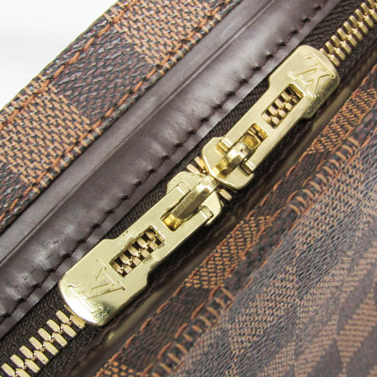 Louis Vuitton Chelsea Damier Ebene Brown Canvas Tote Bag Bag (Pre-Owned)