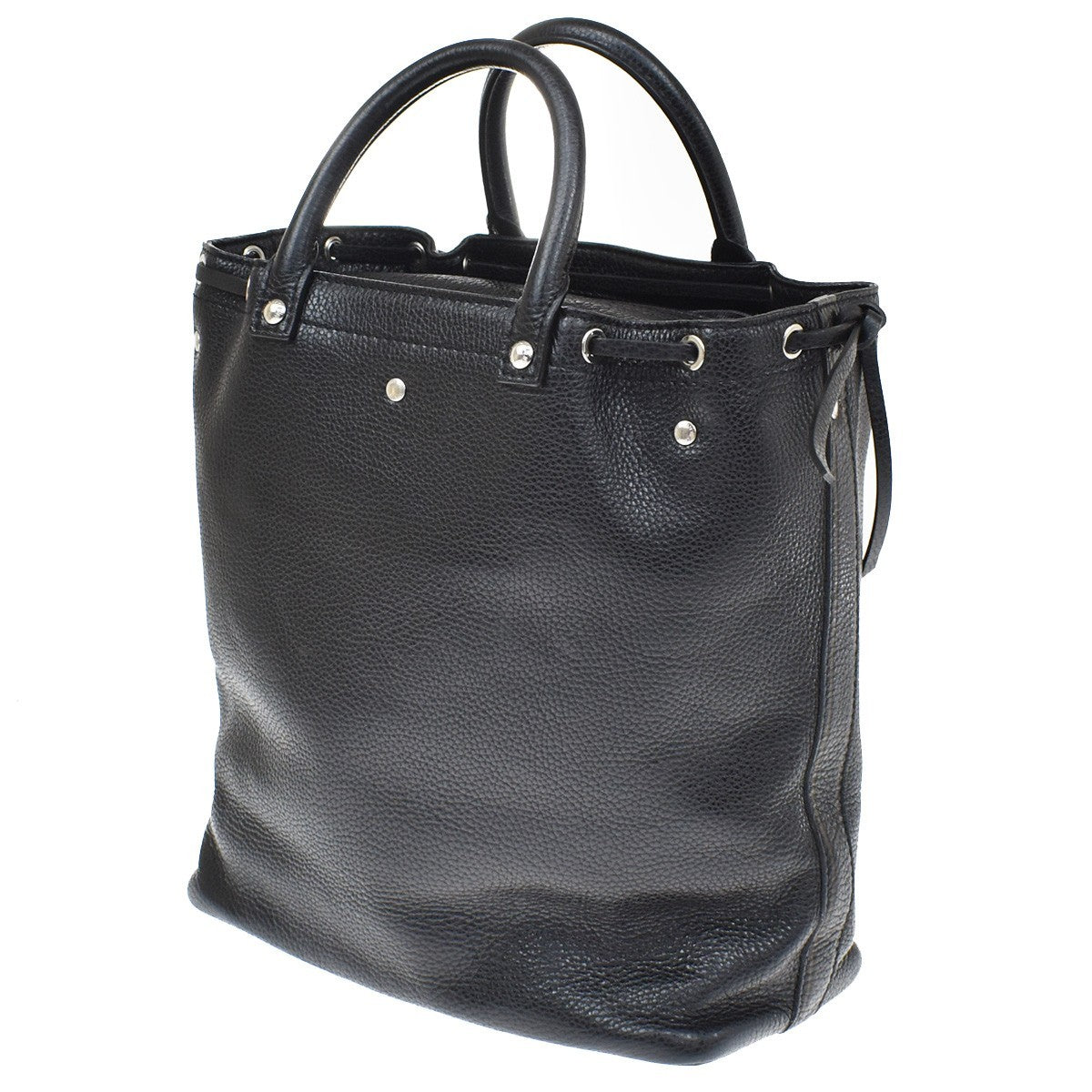 Louis Vuitton Trunks And Bags Shoe Tobago Leather Black Leather Handbag (Pre-Owned)