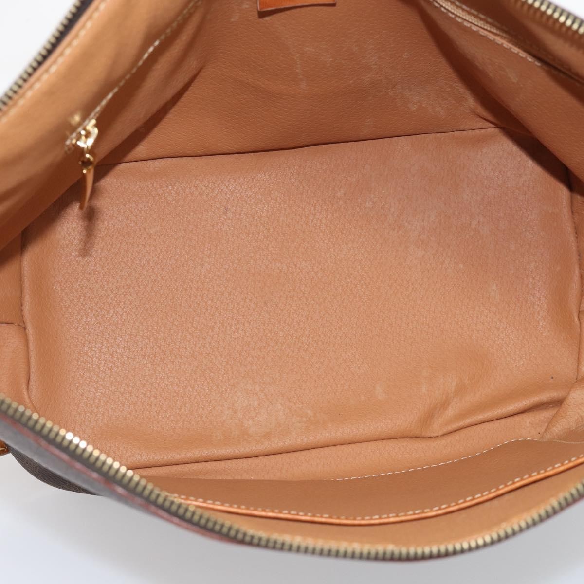Celine Macadam Shoulder Pvc Leather Brown Canvas Crossbody Bag Bag (Pre-Owned)