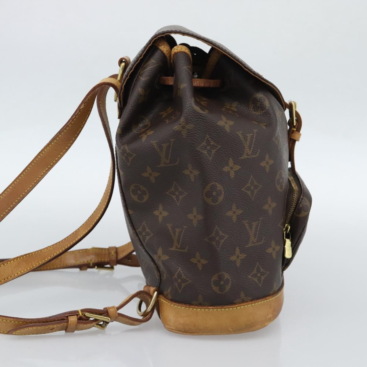 Louis Vuitton Vintage Montsouris Monogram Canvas Brown Canvas Backpack Bag (Pre-Owned)