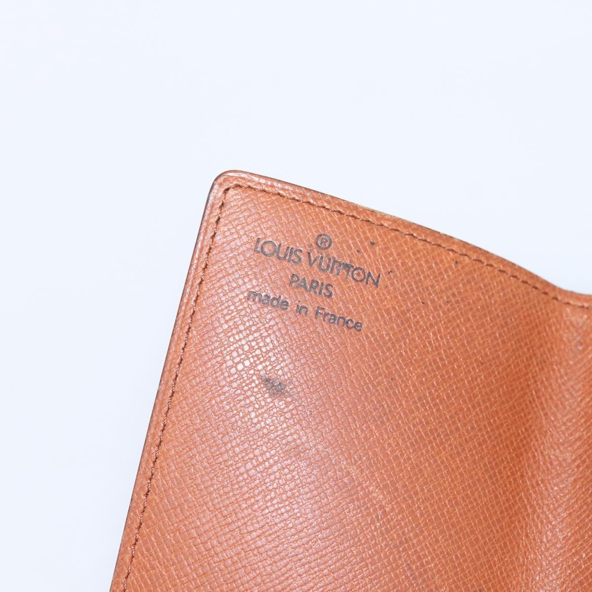 Louis Vuitton Porte Cartes Pression Card Case Monogram Canvas Brown Canvas Card Holders Accessory (Pre-Owned)