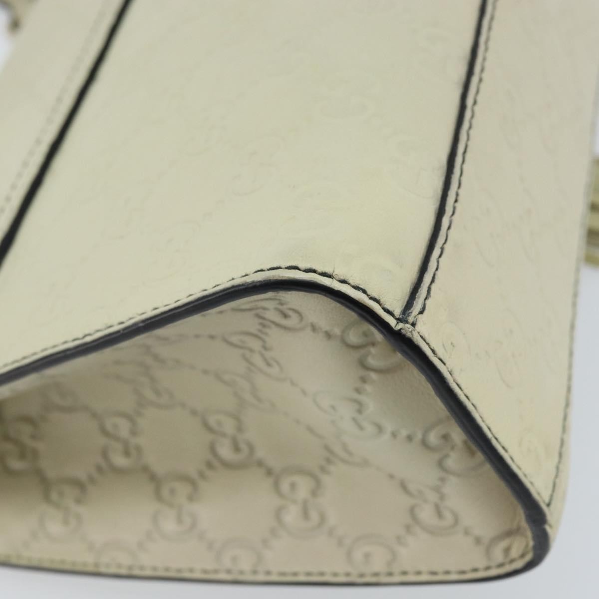 Gucci Emily Chain Flap Guccissima Leather Beige Leather Shoulder Bag Bag (Pre-Owned)