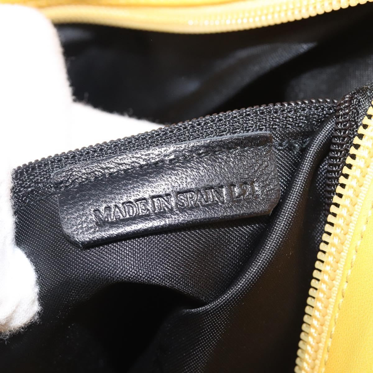 Loewe Shoulder Bag Leather Yellow Leather Shoulder Bag Bag (Pre-Owned)