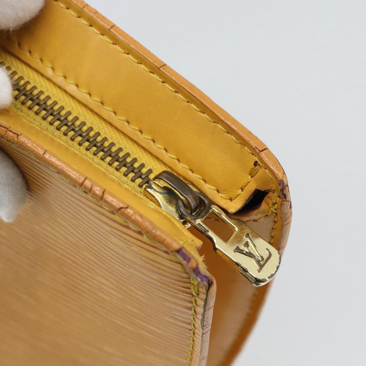Louis Vuitton Saint Jacques Epi Leather Yellow Leather Handbag (Pre-Owned)