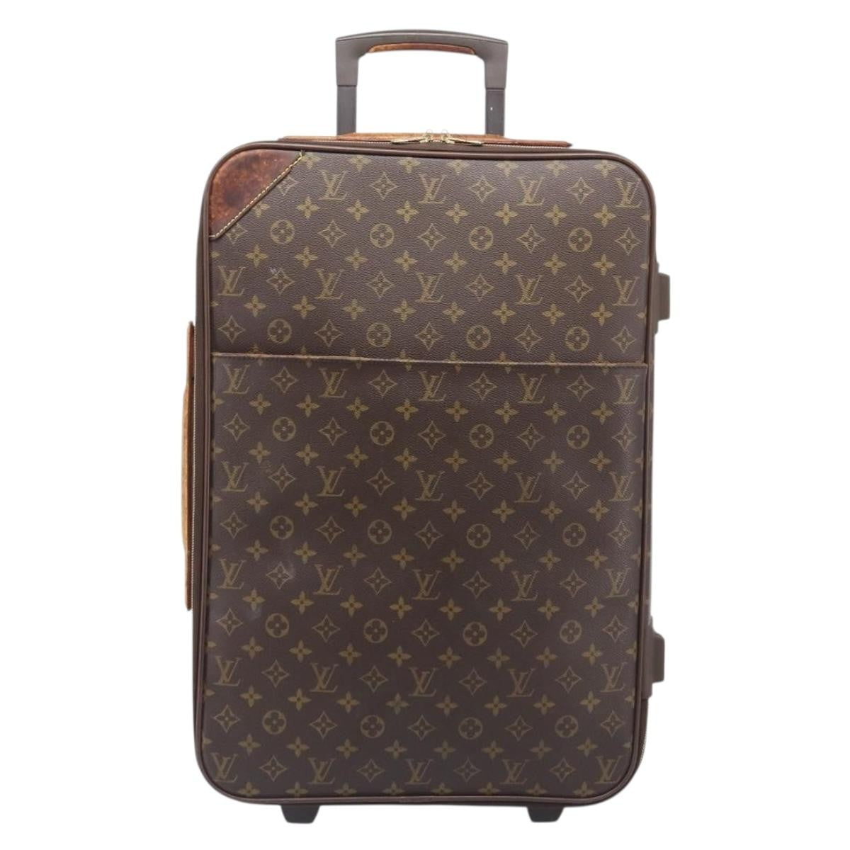 Louis Vuitton Pegase Luggage Monogram Canvas Brown Canvas Travel Bag Bag (Pre-Owned)