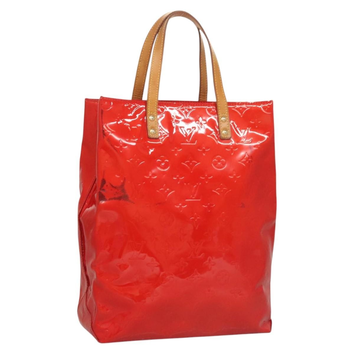 Louis Vuitton Reade Monogram Vernis Red Patent_Leather Handbag (Pre-Owned)