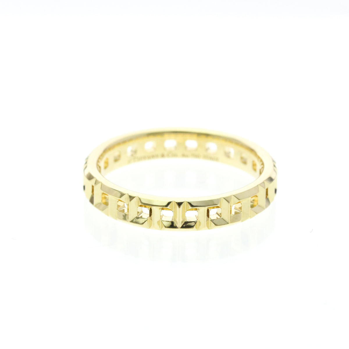 Tiffany & Co. T True 18K Yellow Gold Gold Yellow_Gold Ring Jewelry (Pre-Owned)