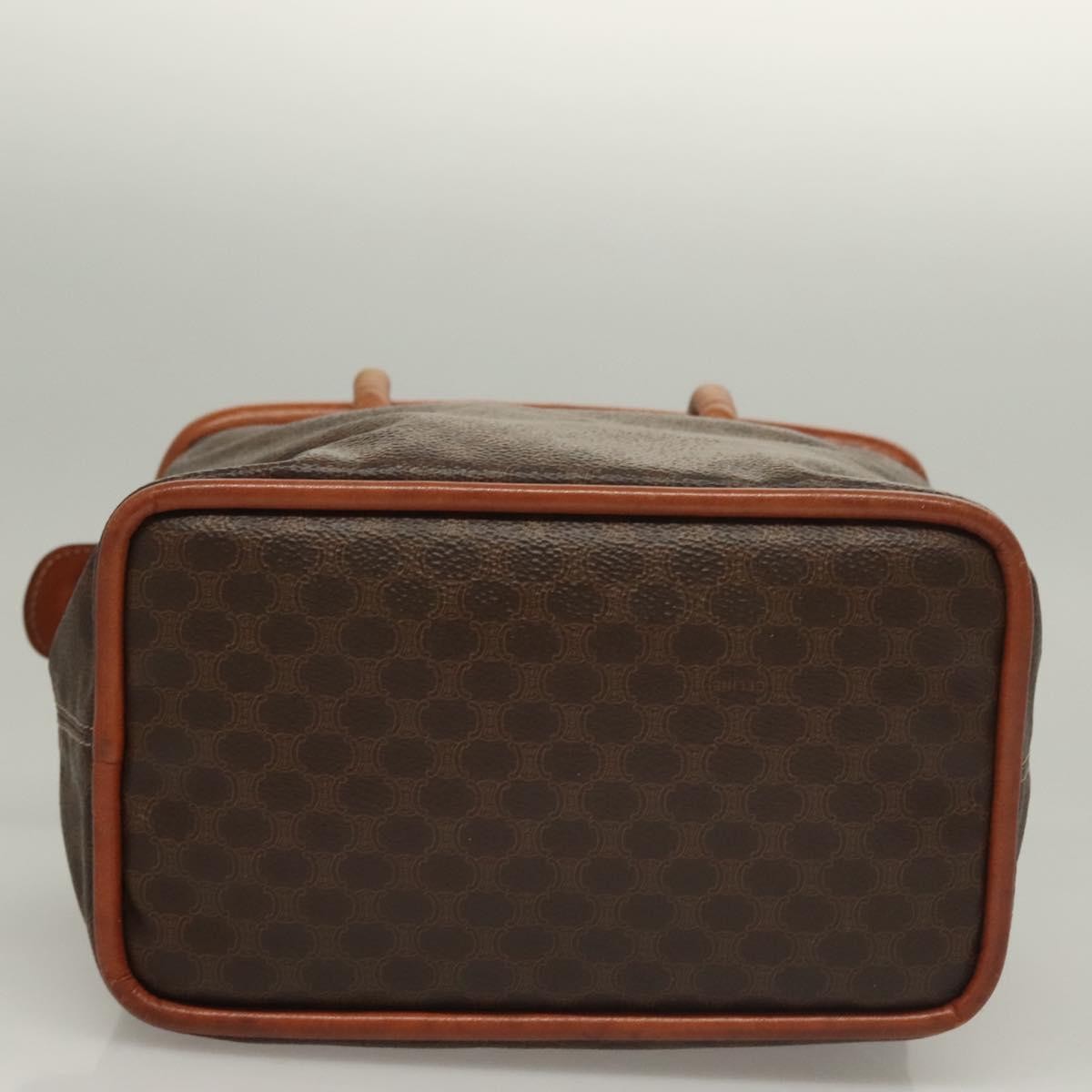 Celine Macadam Macadam With Leather Brown Canvas Handbag (Pre-Owned)