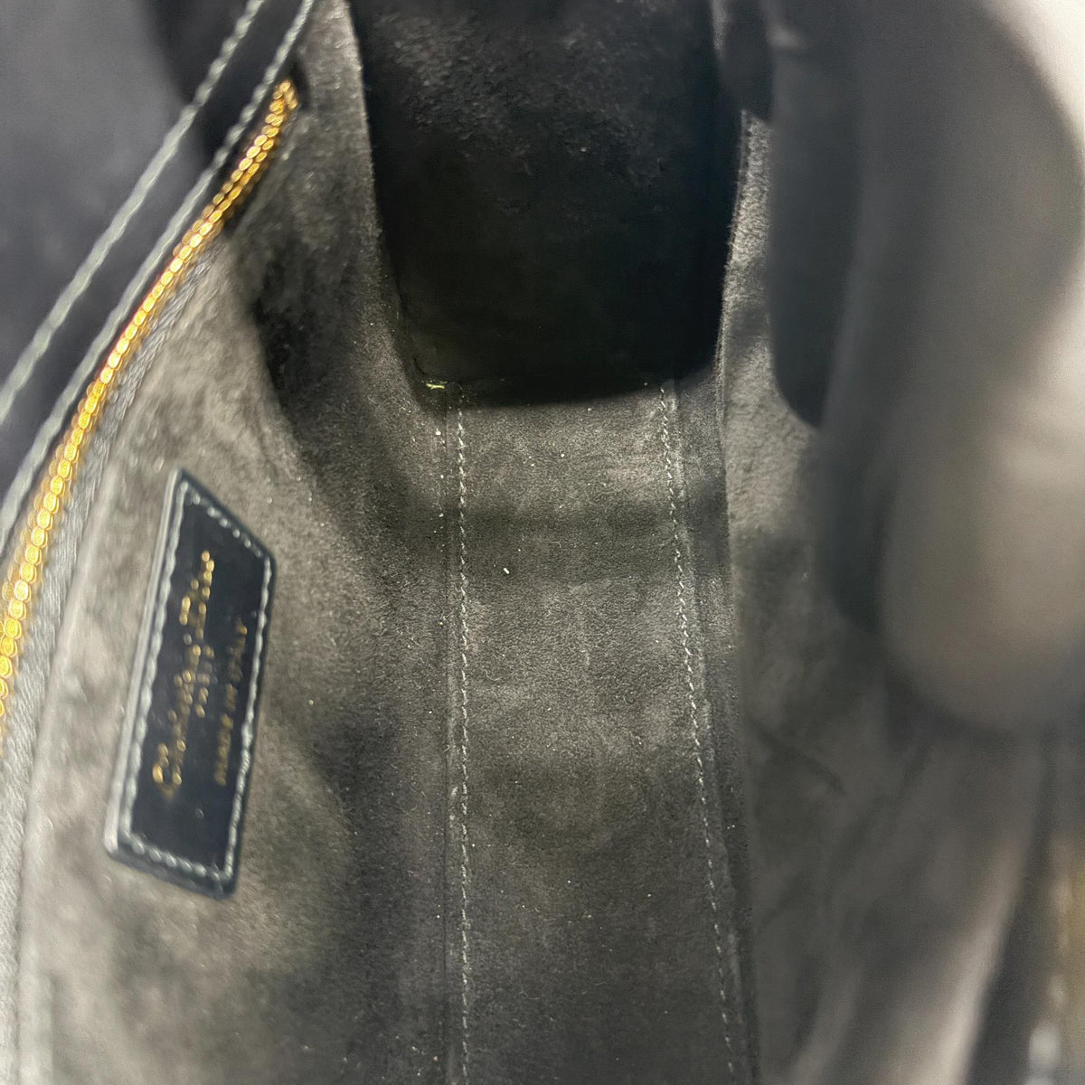 Christian Dior Lady Dior Black Satin And Bead Embroidery Black Other Handbag (Pre-Owned)