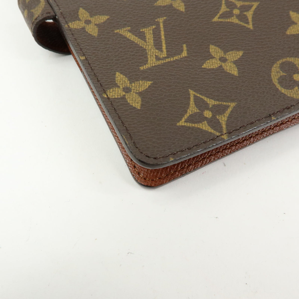 Louis Vuitton Ring Agenda Cover Monogram Canvas Brown Canvas Briefcase Bag (Pre-Owned)