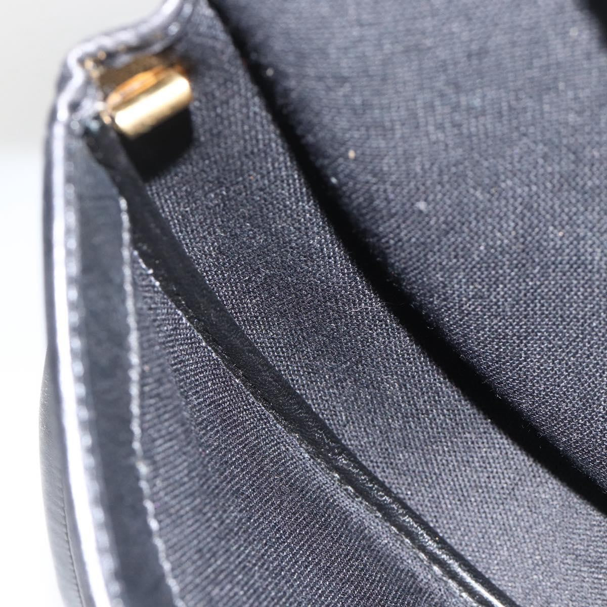 Christian Dior Vintage Honeycomb Flap Coated Canvas Black Canvas Shoulder Bag Bag (Pre-Owned)