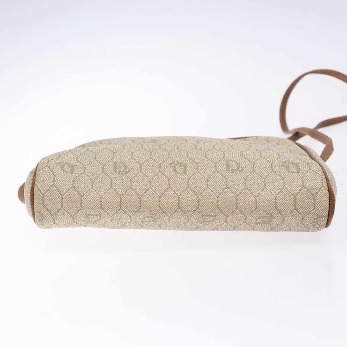 Christian Dior Vintage Honeycomb Canvas Beige Canvas Bag (Pre-Owned)