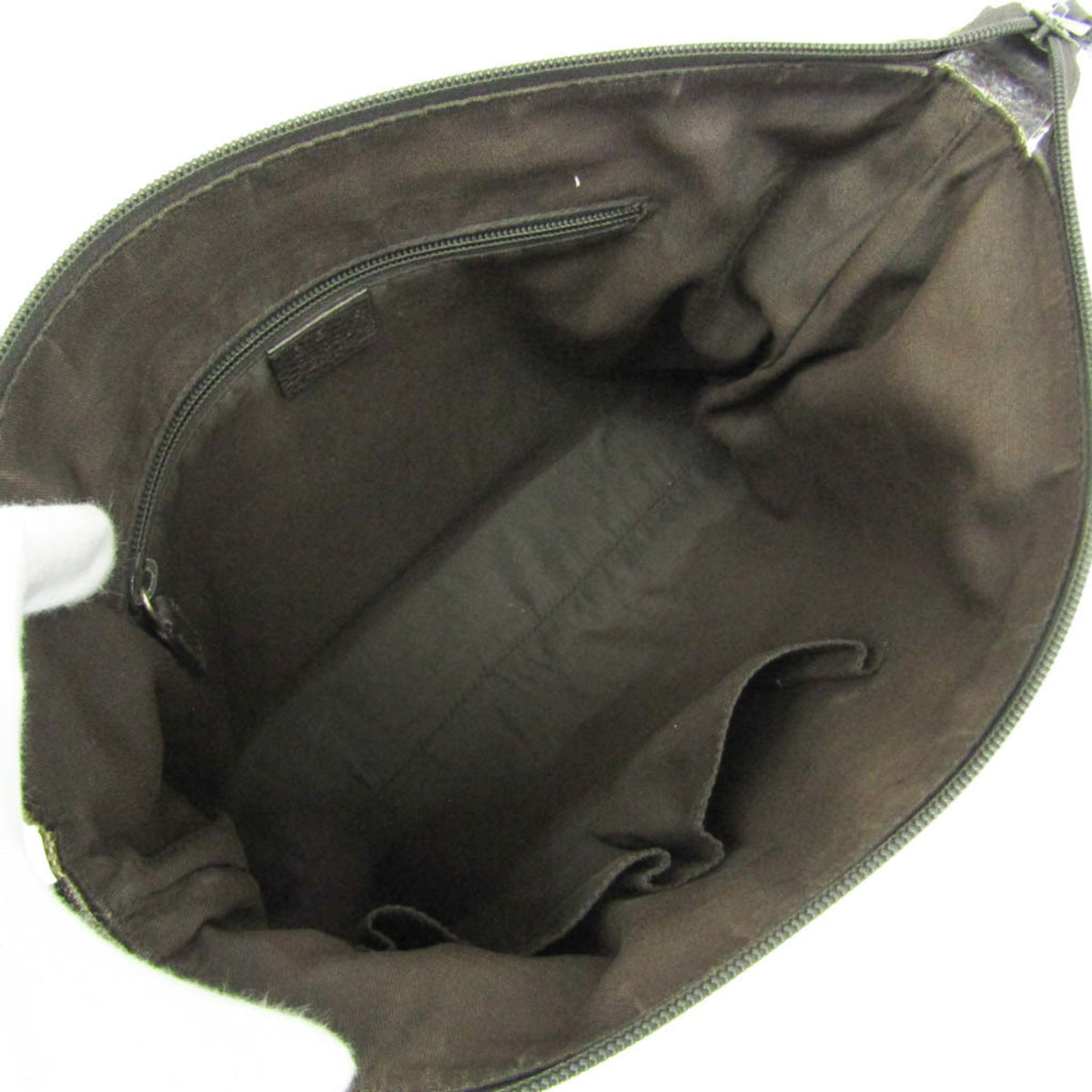 Gucci Front Pocket Messenger Gg Canvas And Leather Beige Canvas Shoulder Bag Bag (Pre-Owned)