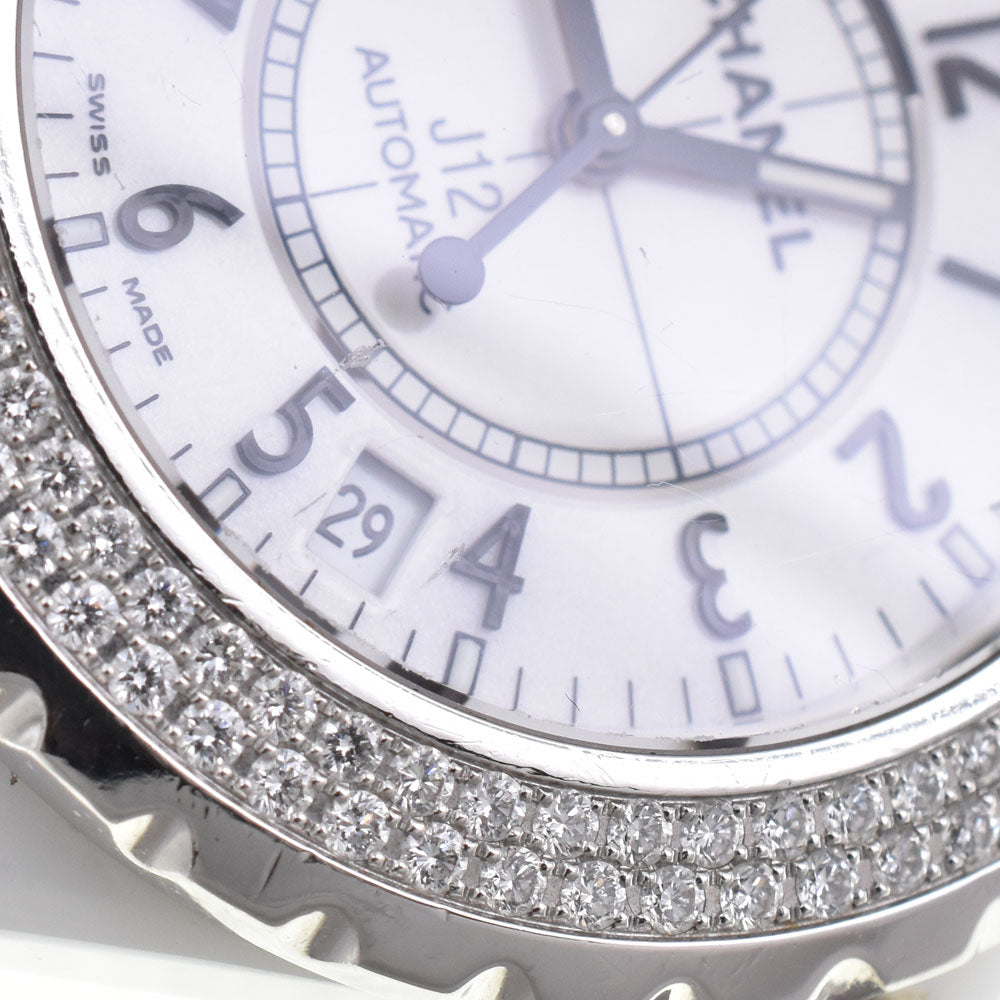 Chanel J12 Automatic Ceramic And Stainless Steel With Diamond Bezel Watch (Pre-Owned)