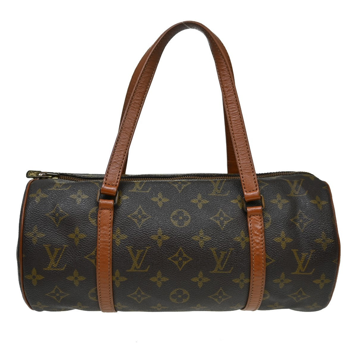 Louis Vuitton Papillon Monogram Canvas Brown Canvas Handbag (Pre-Owned)