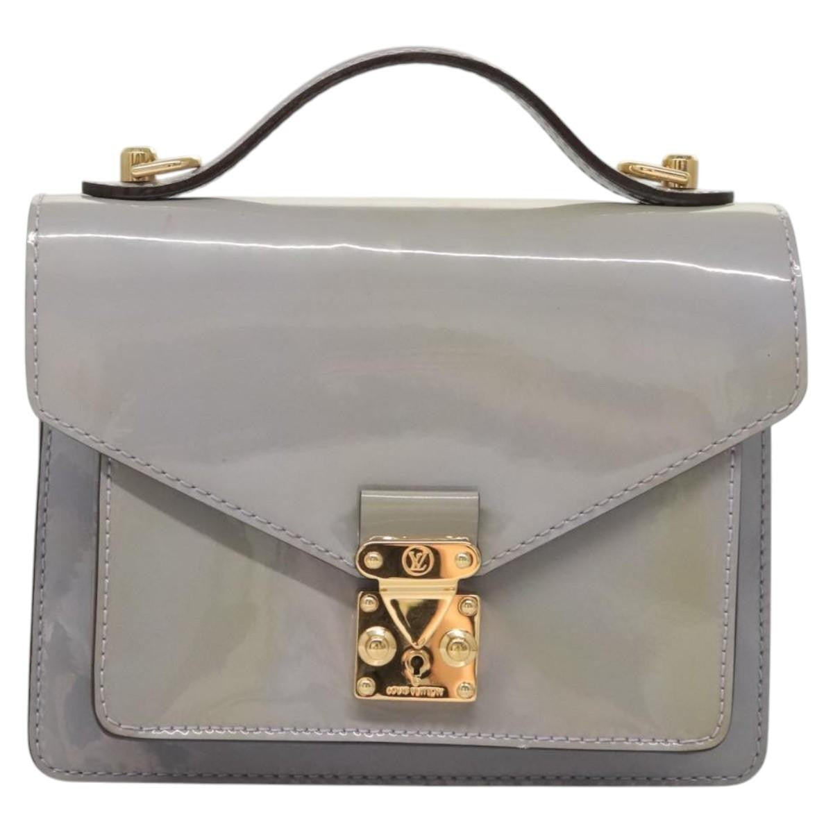 Louis Vuitton Monceau Vernis Purple Patent_Leather Handbag (Pre-Owned)