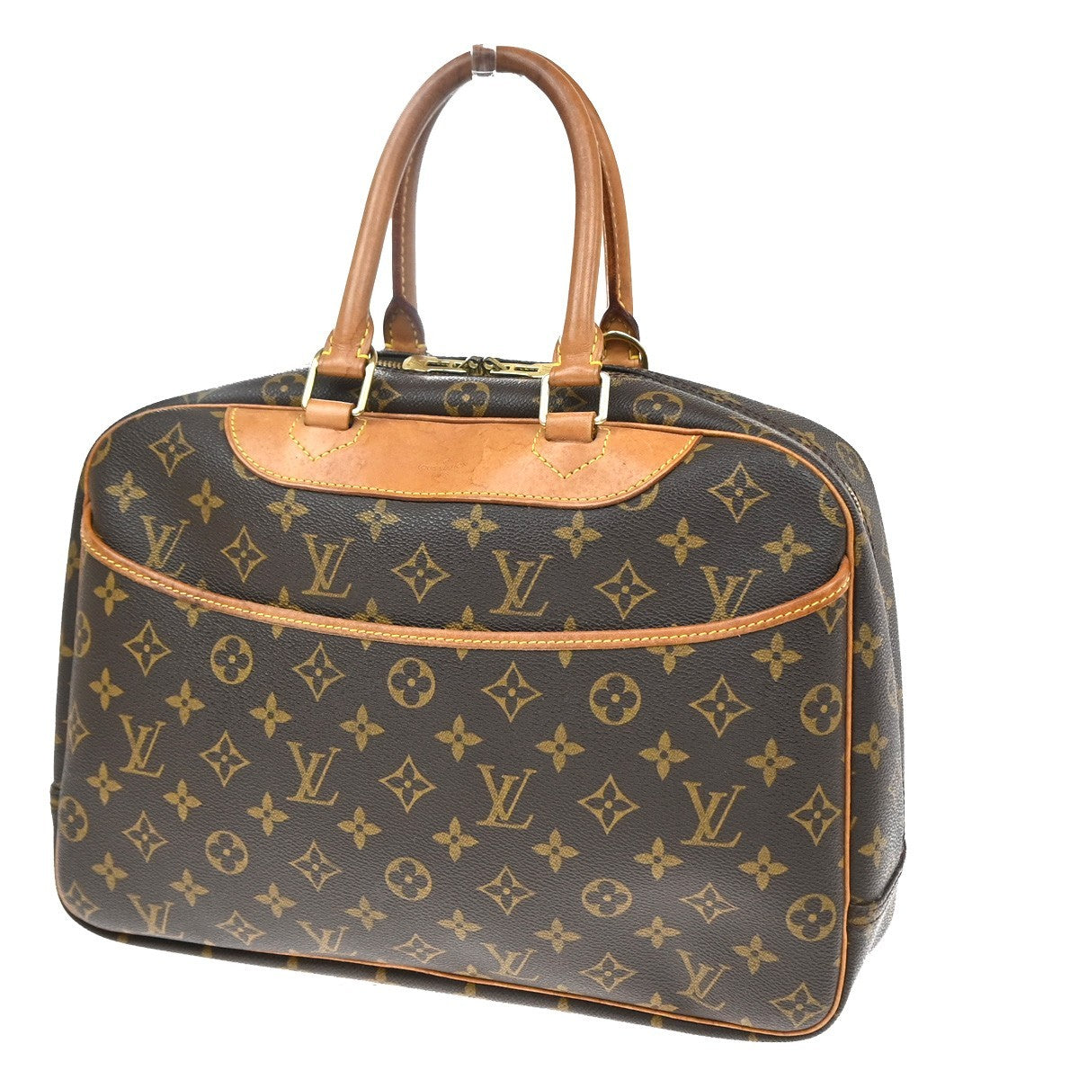 Louis Vuitton Trouville Monogram Canvas Brown Canvas Handbag (Pre-Owned)