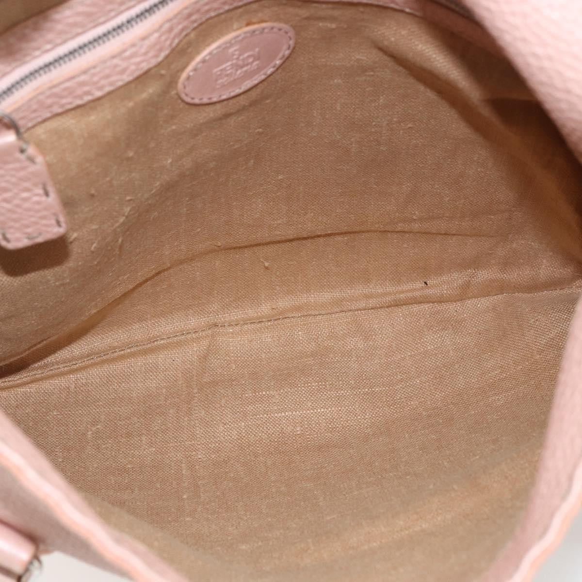 Fendi Selleria Tote Leather Pink Leather Tote Bag Bag (Pre-Owned)