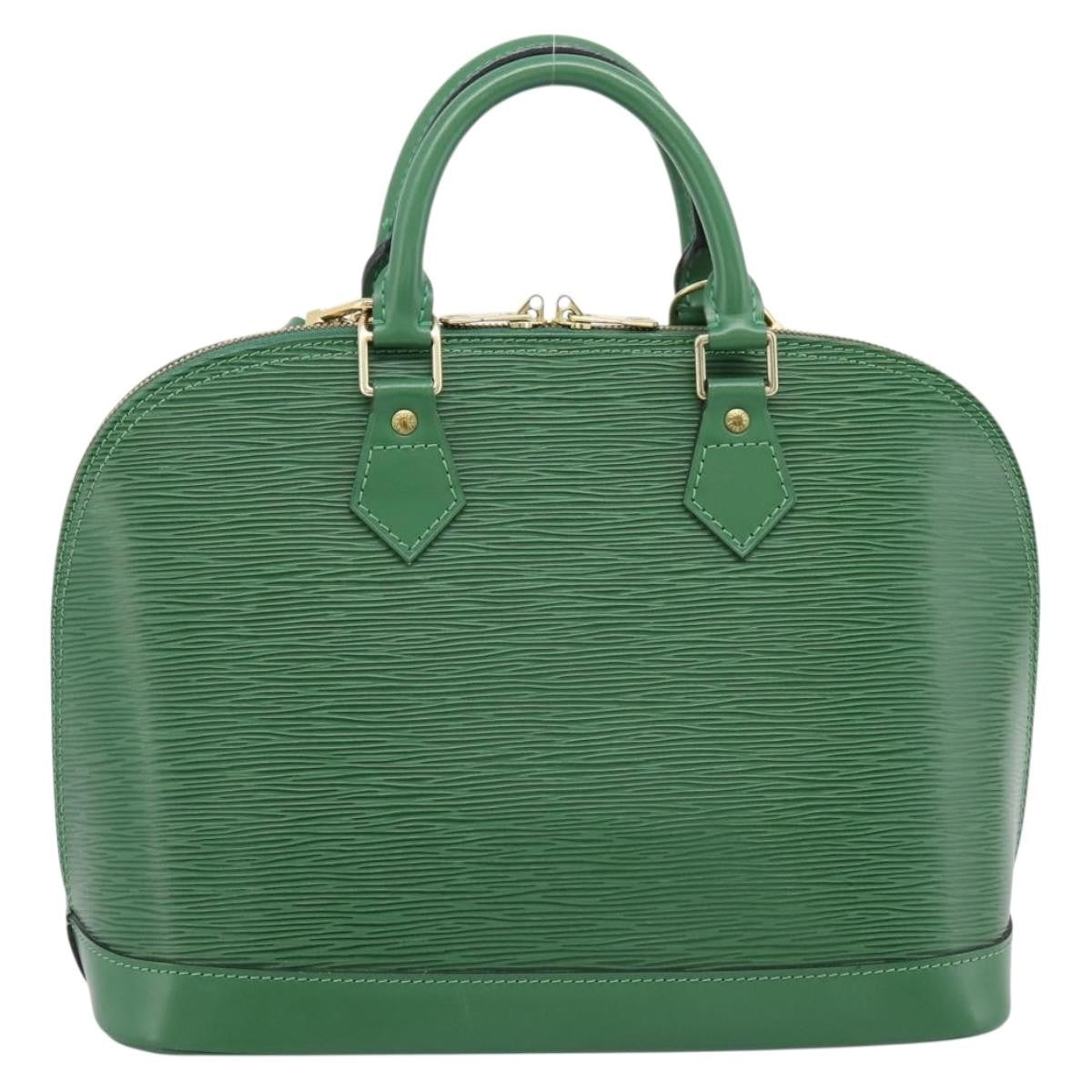 Louis Vuitton Alma Epi Leather Green Leather Handbag (Pre-Owned)